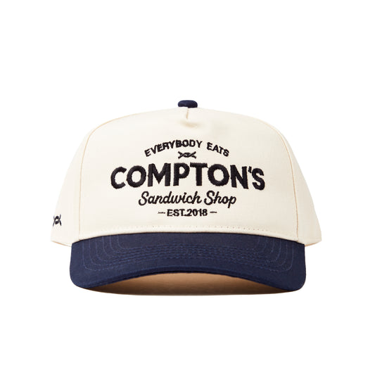 Snapback (White/Navy)